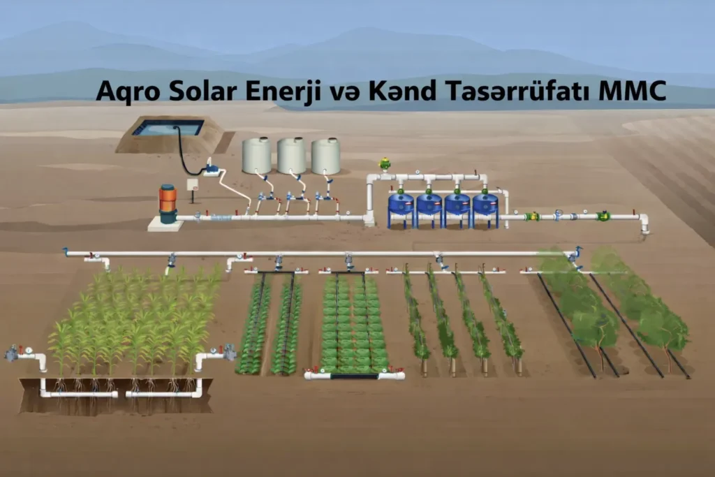 Aqrosolar Damci suvarma sistemi